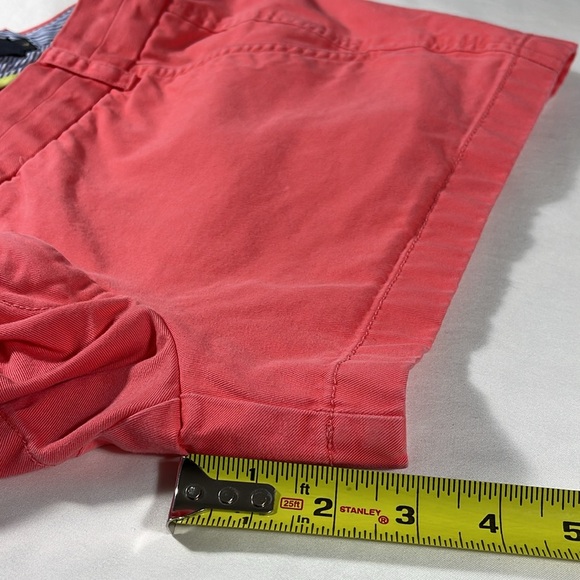 J. Crew womens bright pink flat front 3" inseam chino shorts - size 4 - Picture 9 of 9